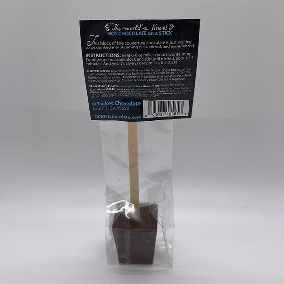 NWT Ticket Chocolate Hot Chocolate on A stick - Picture 3 of 3